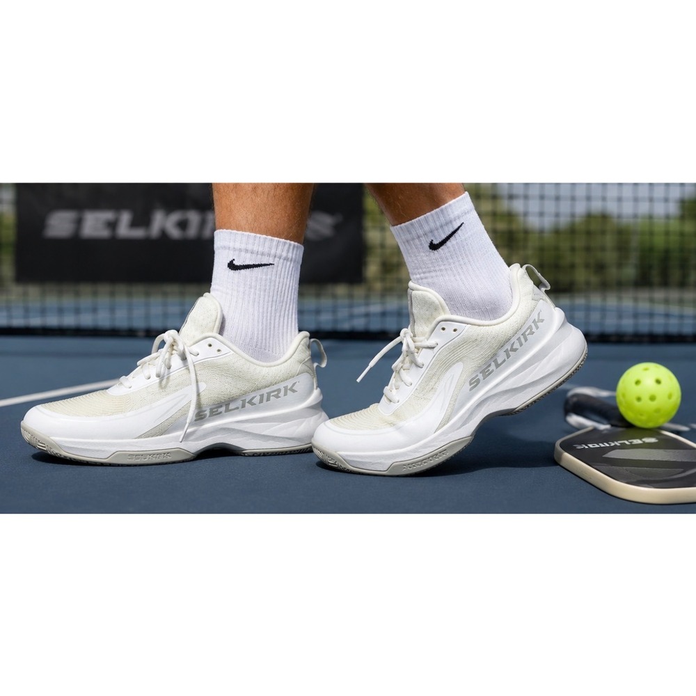 Selkirk LUXX Pickleball Shoes Mens 10 White Court Sneakers Low Top 859973